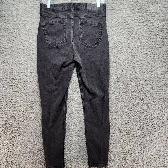 Frank And Oak Jeans Womens 29 Black Debbie Stretch Skinny - Picture 11 of 15